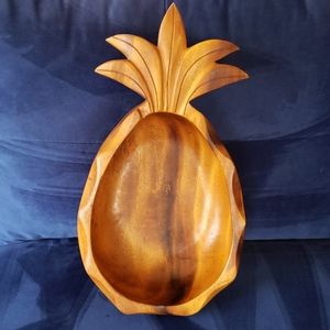 Vintage Large Monkey Wood Fruit/Salad Bowl